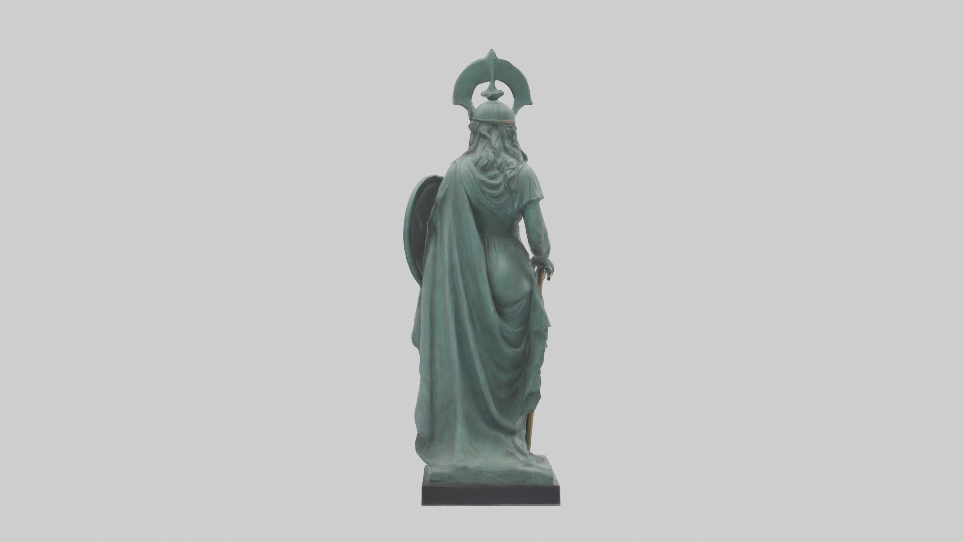 Minerva statue model 3D model_1