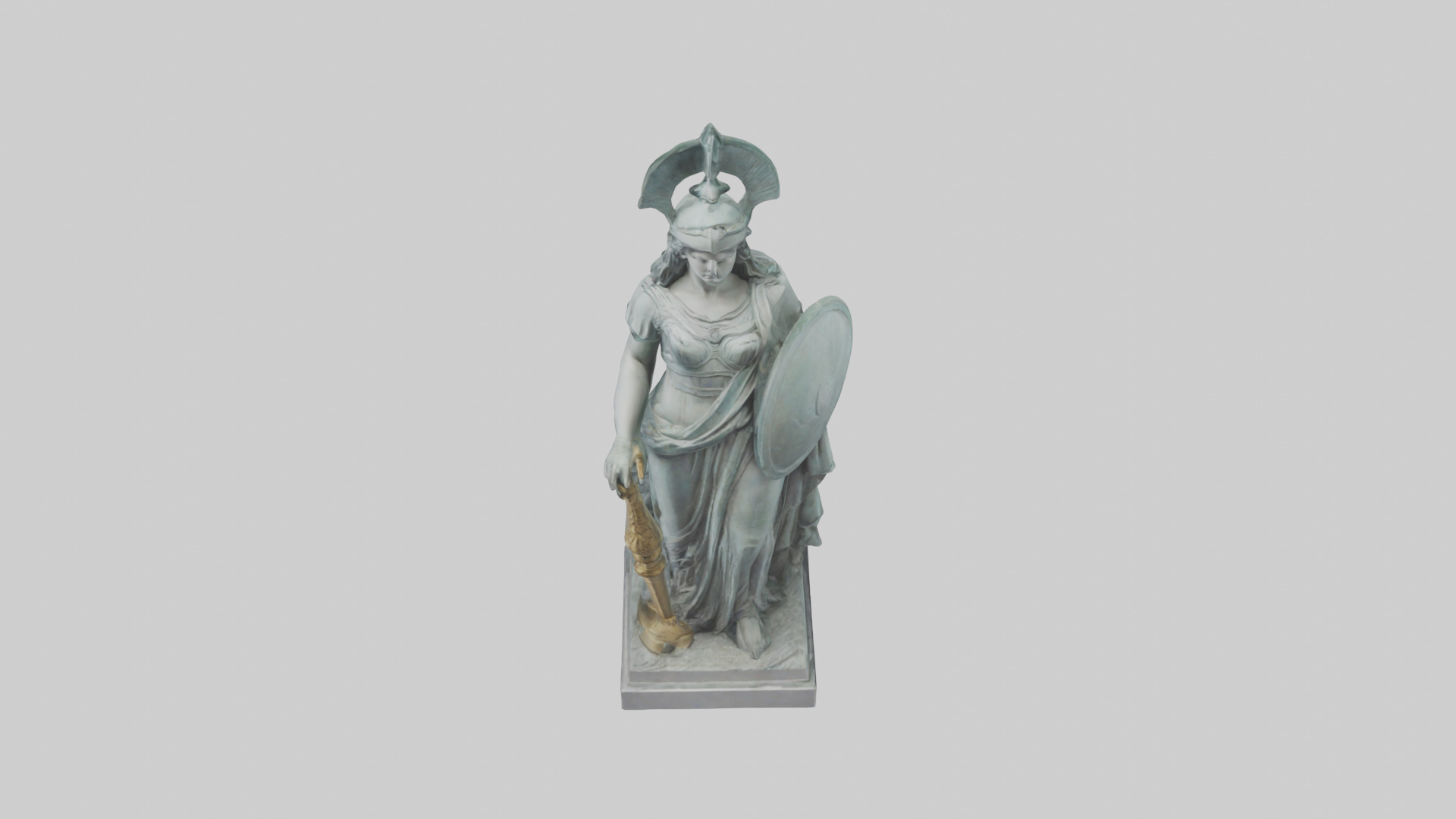 Minerva statue model 3D model_16