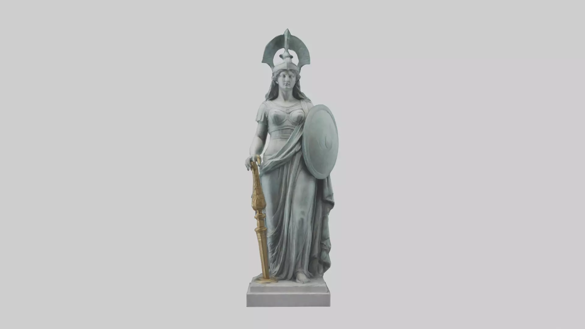 Minerva statue model 3D model_0