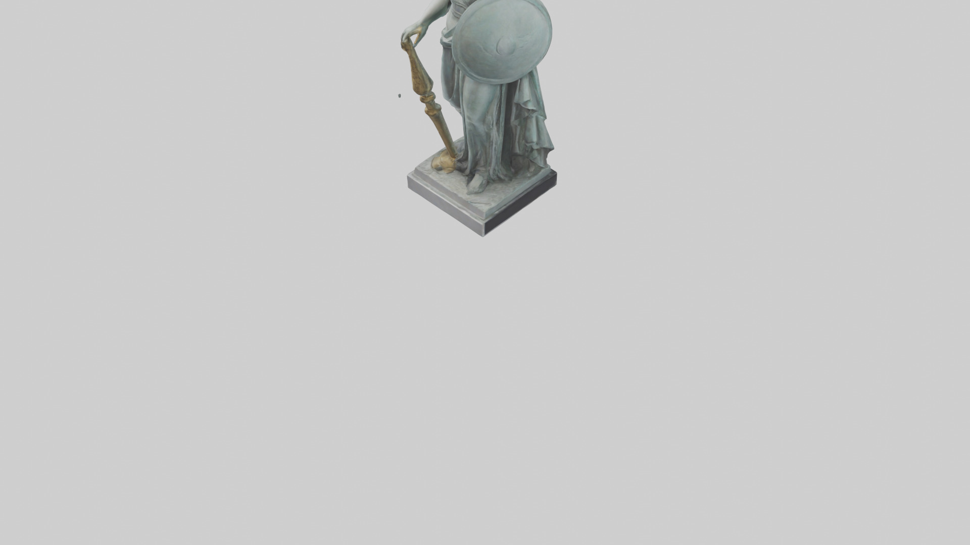Minerva statue model 3D model_6