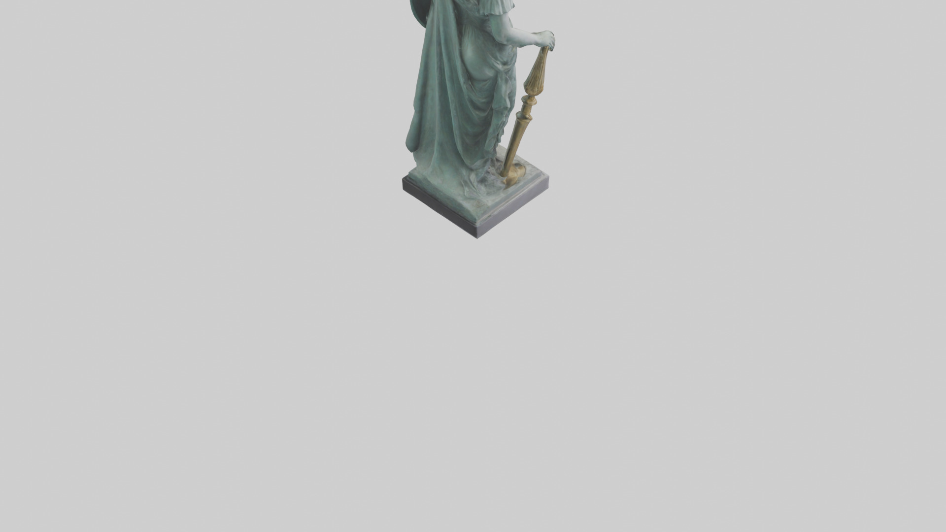 Minerva statue model 3D model_5