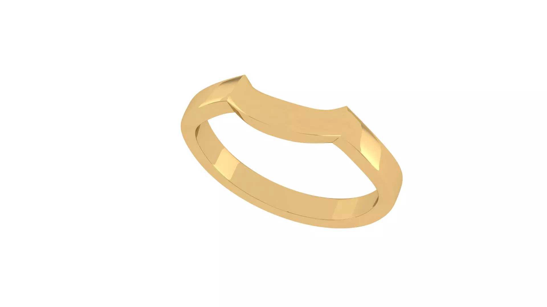 Anel curvado 3D print model_0