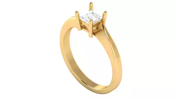 Anel com pedra central