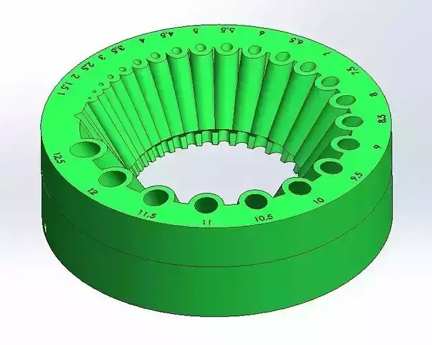 Device for sharpening drills with an angle grinder -125 mm