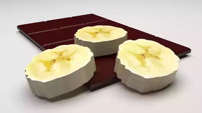 Banana and Chocolate 3D model