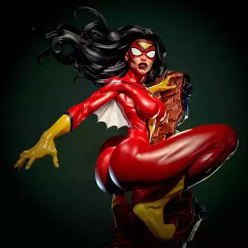 Spider-Woman with NSFW 3D print model