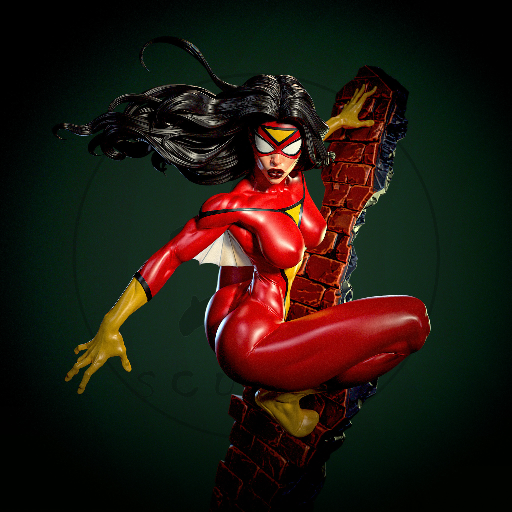 Spider-Woman with NSFW 3D print model_11