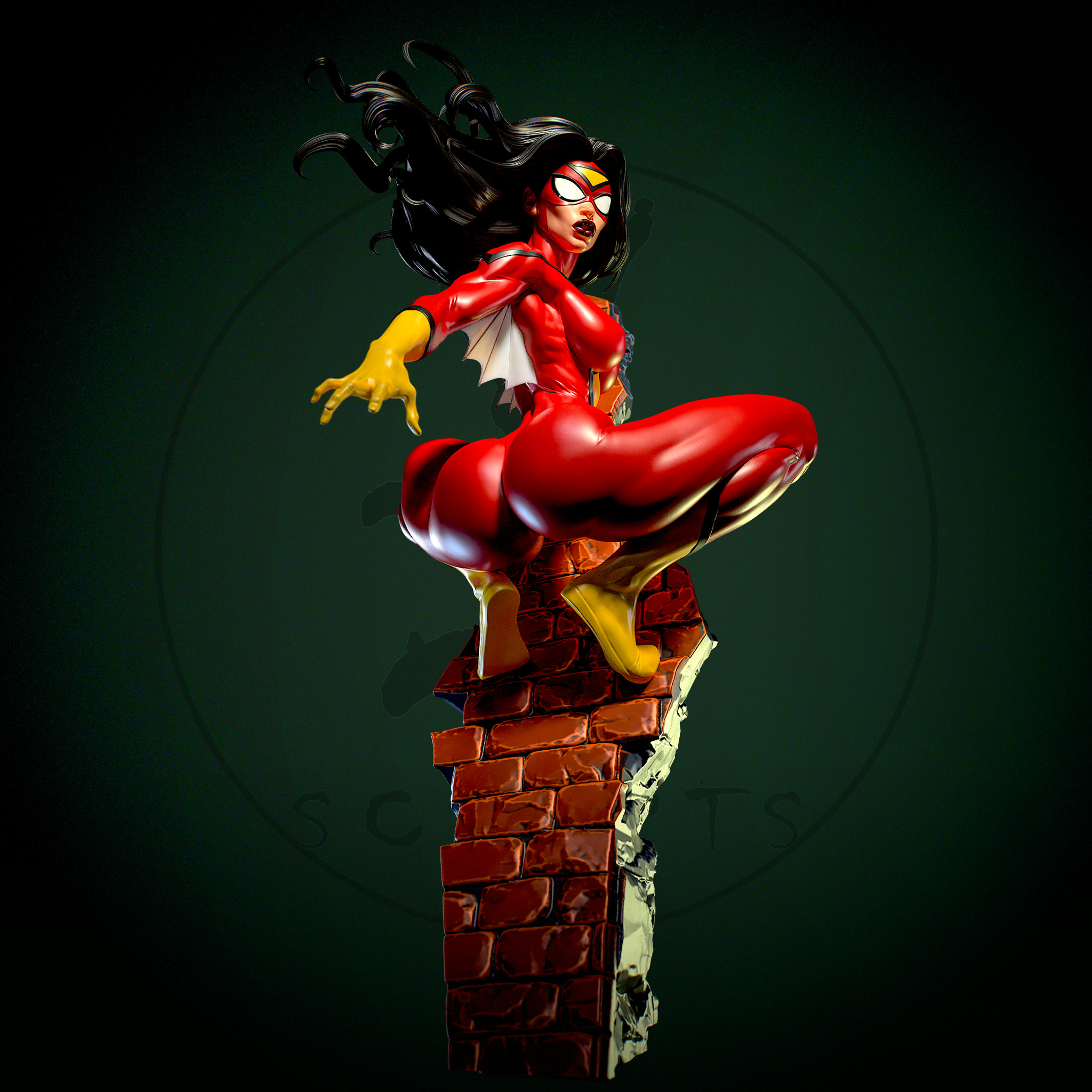 Spider-Woman with NSFW 3D print model_3