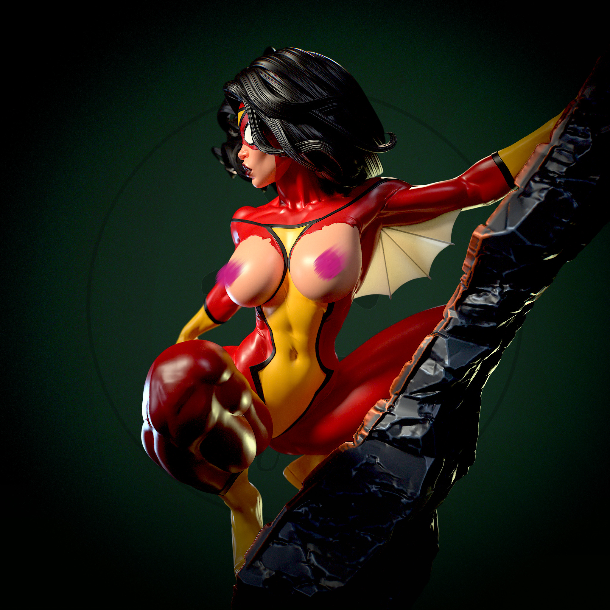 Spider-Woman with NSFW 3D print model_12