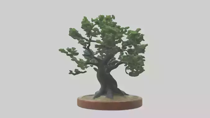 Miniature tree sculpture model