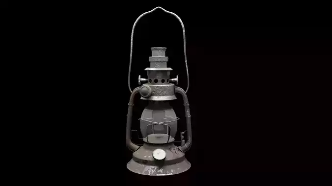 Realistic Hurricane Lantern - Game Ready PBR Asset