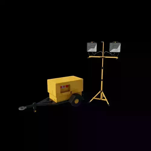 Light Stand with Generator  3D model