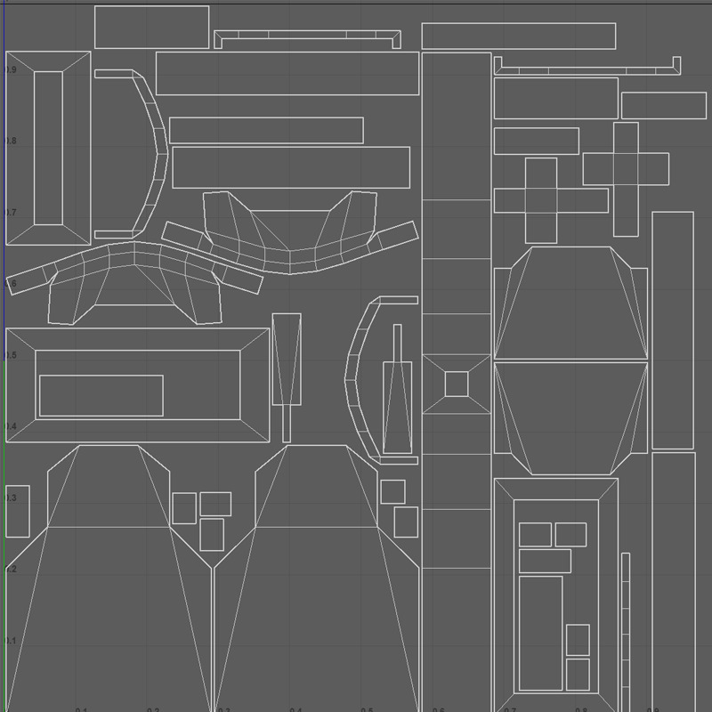 Gravestones Low-poly 3D model_7