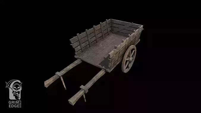 Wagon Low-poly 3D model