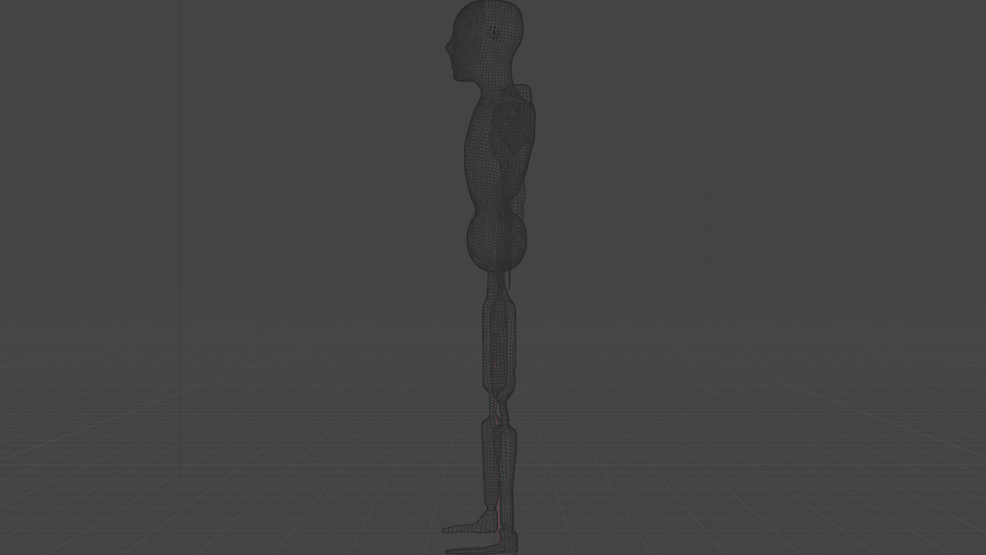 Low Poly Dystopian Android Character Low-poly 3D model_21