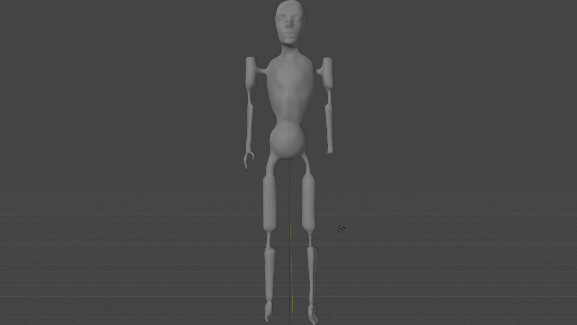 Low Poly Dystopian Android Character Low-poly 3D model_16