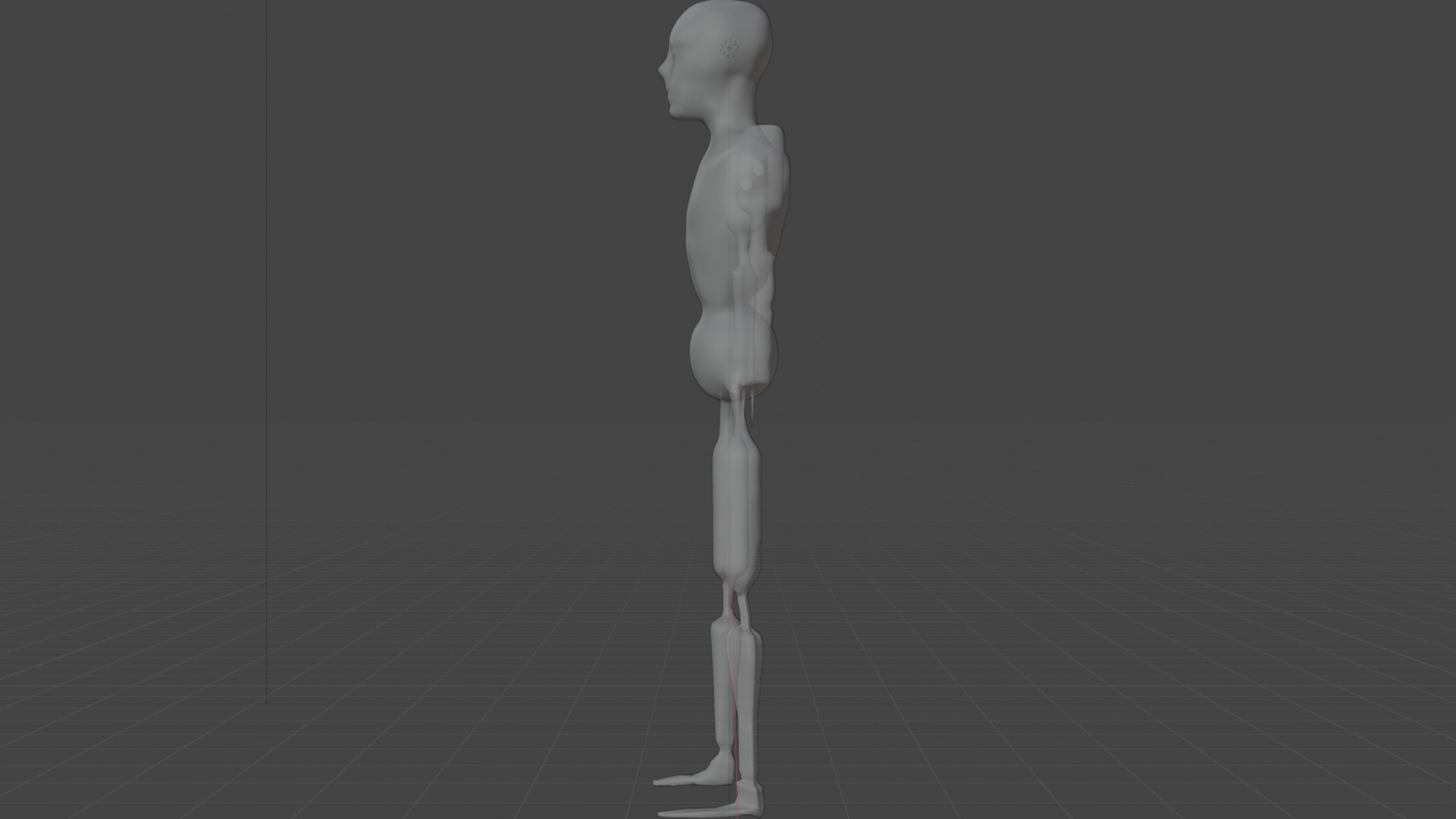 Low Poly Dystopian Android Character Low-poly 3D model_17