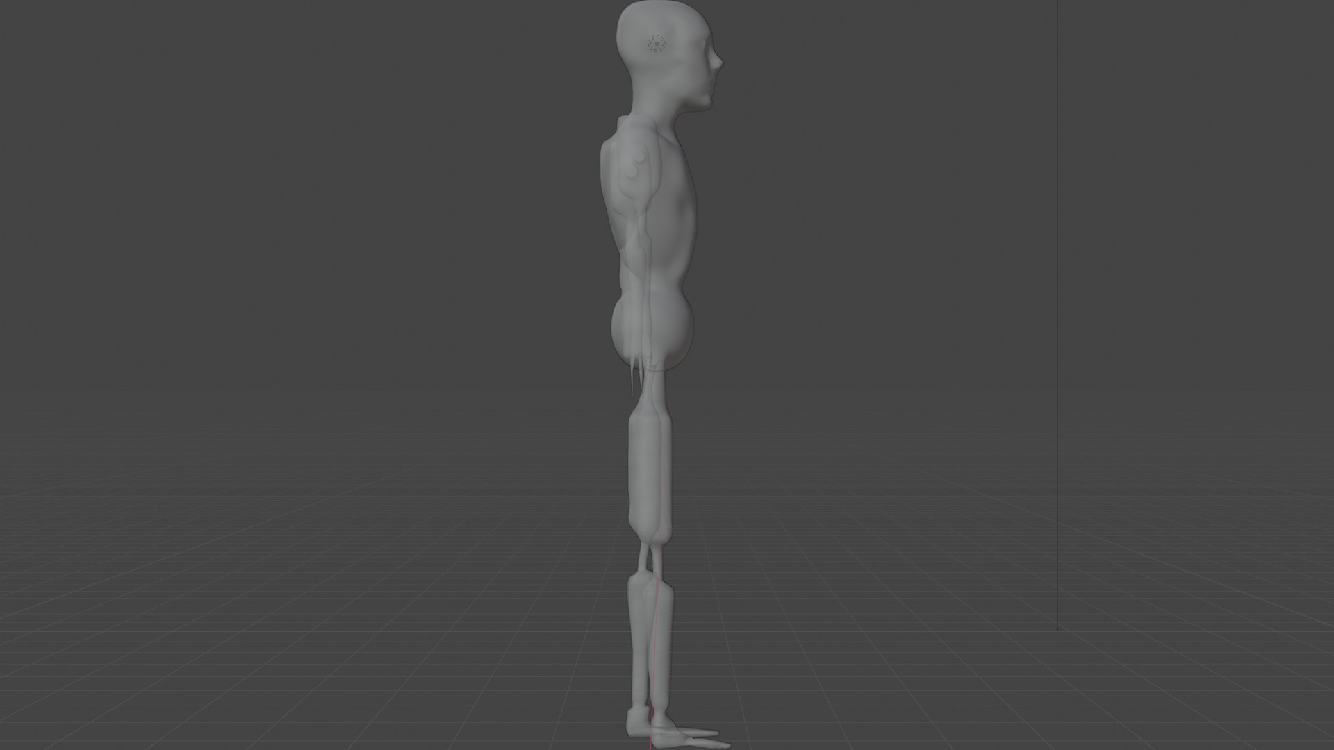 Low Poly Dystopian Android Character Low-poly 3D model_19