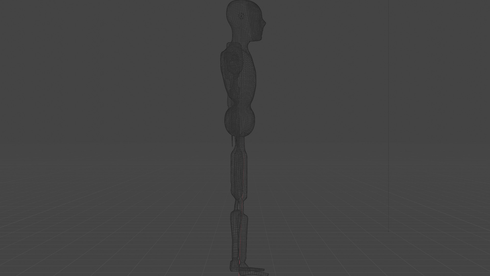 Low Poly Dystopian Android Character Low-poly 3D model_23