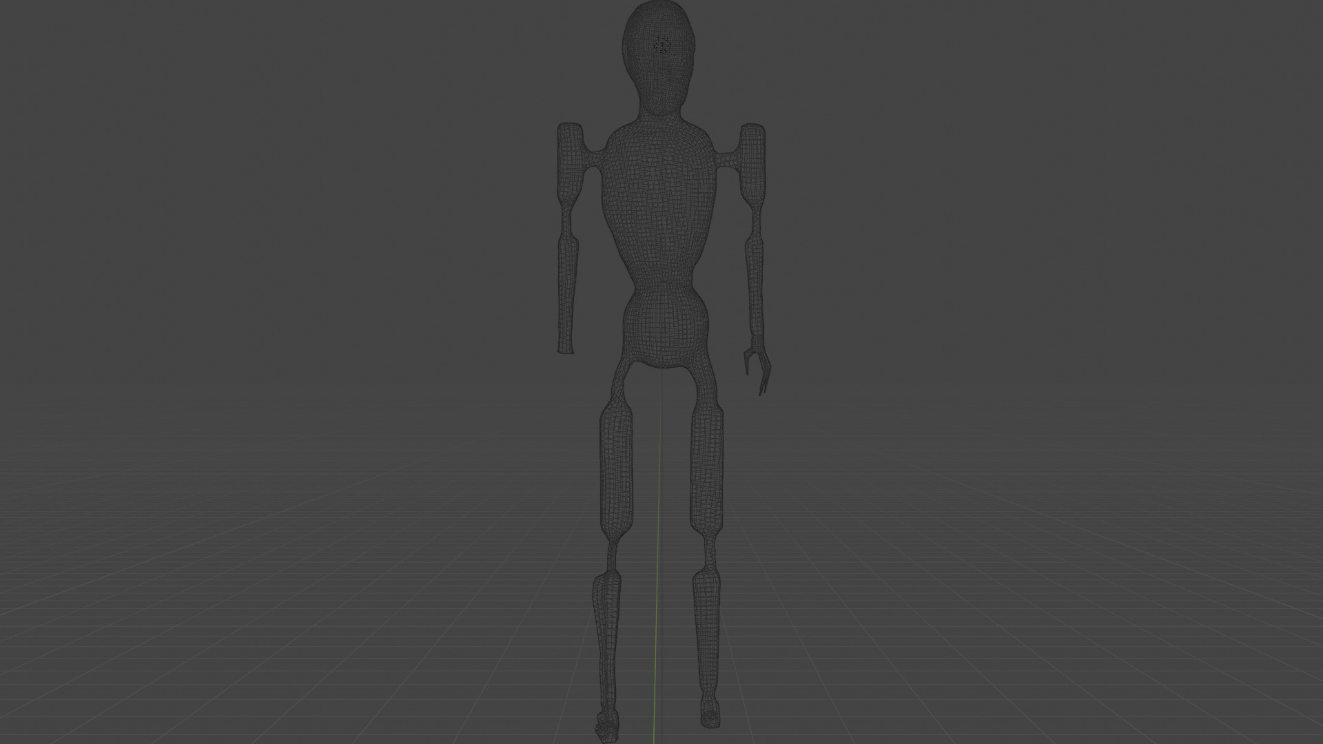 Low Poly Dystopian Android Character Low-poly 3D model_22