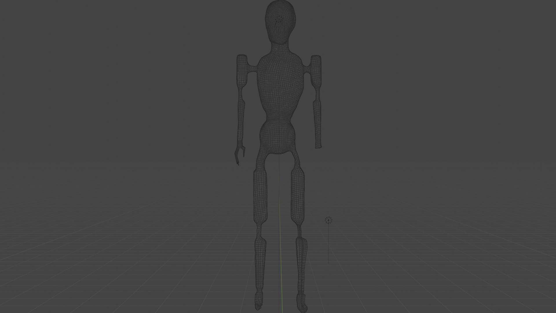 Low Poly Dystopian Android Character Low-poly 3D model_20