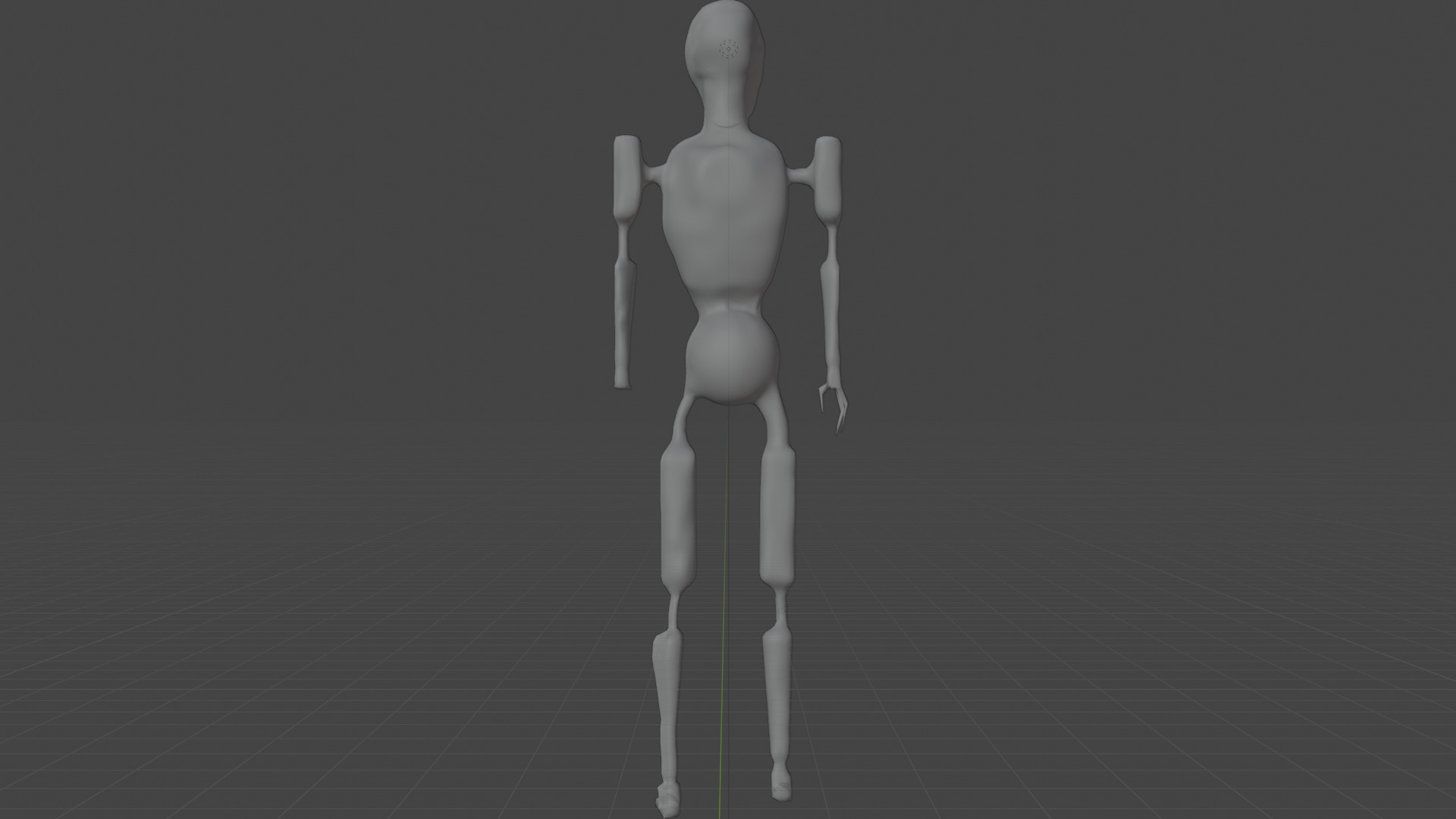 Low Poly Dystopian Android Character Low-poly 3D model_18