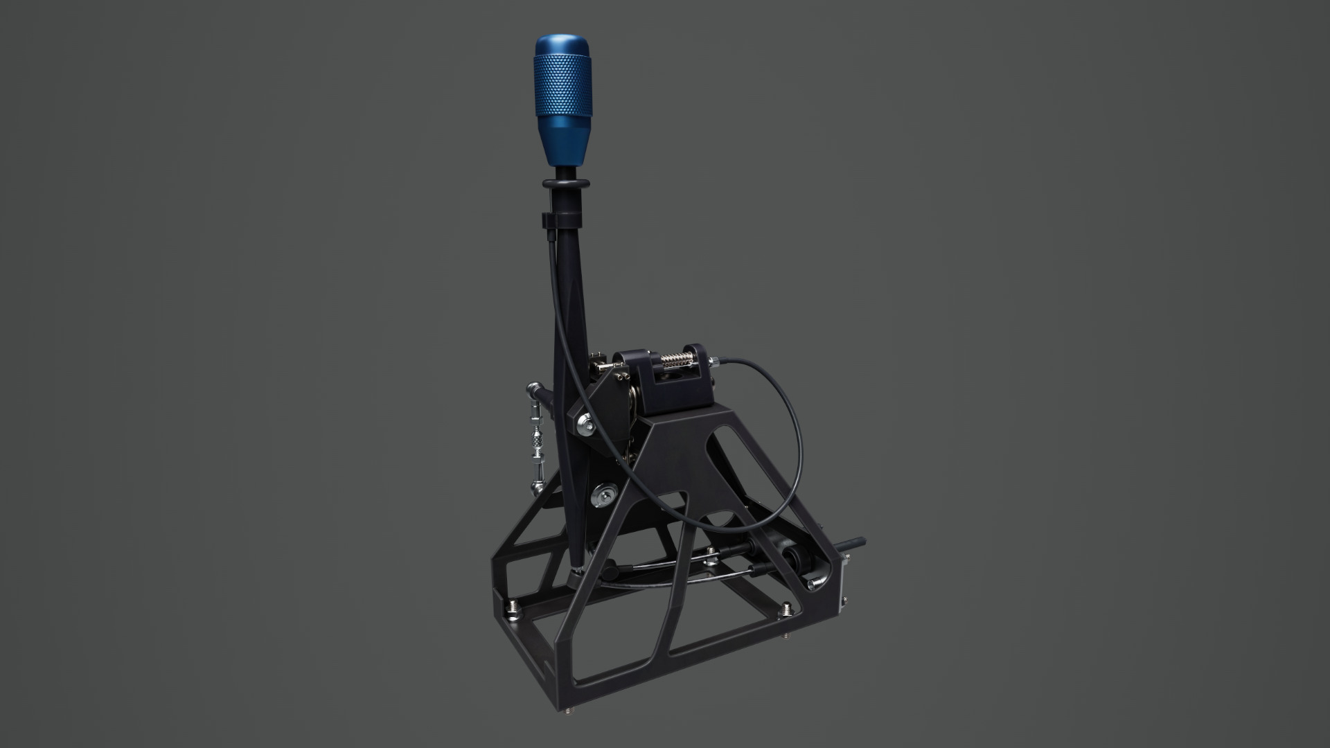 Short Shifter 01 - Variation A - Blue Low-poly 3D model_2