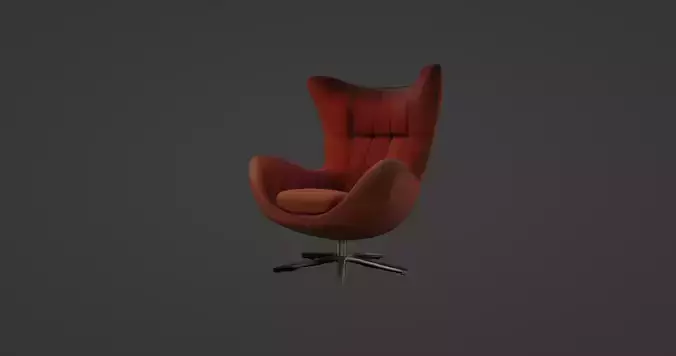 Modern Comfy Designer Chair 3D Model   3D model