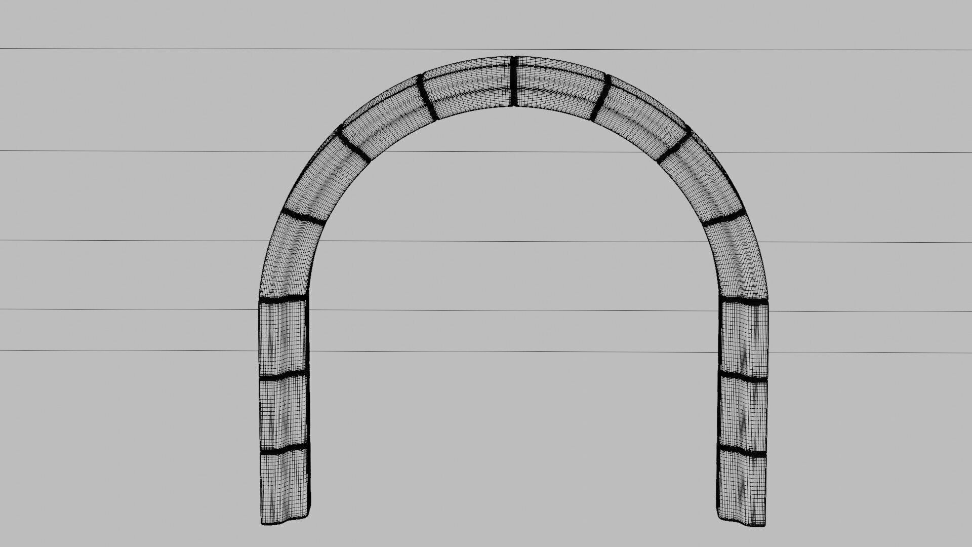Roman Gate 3D model_6