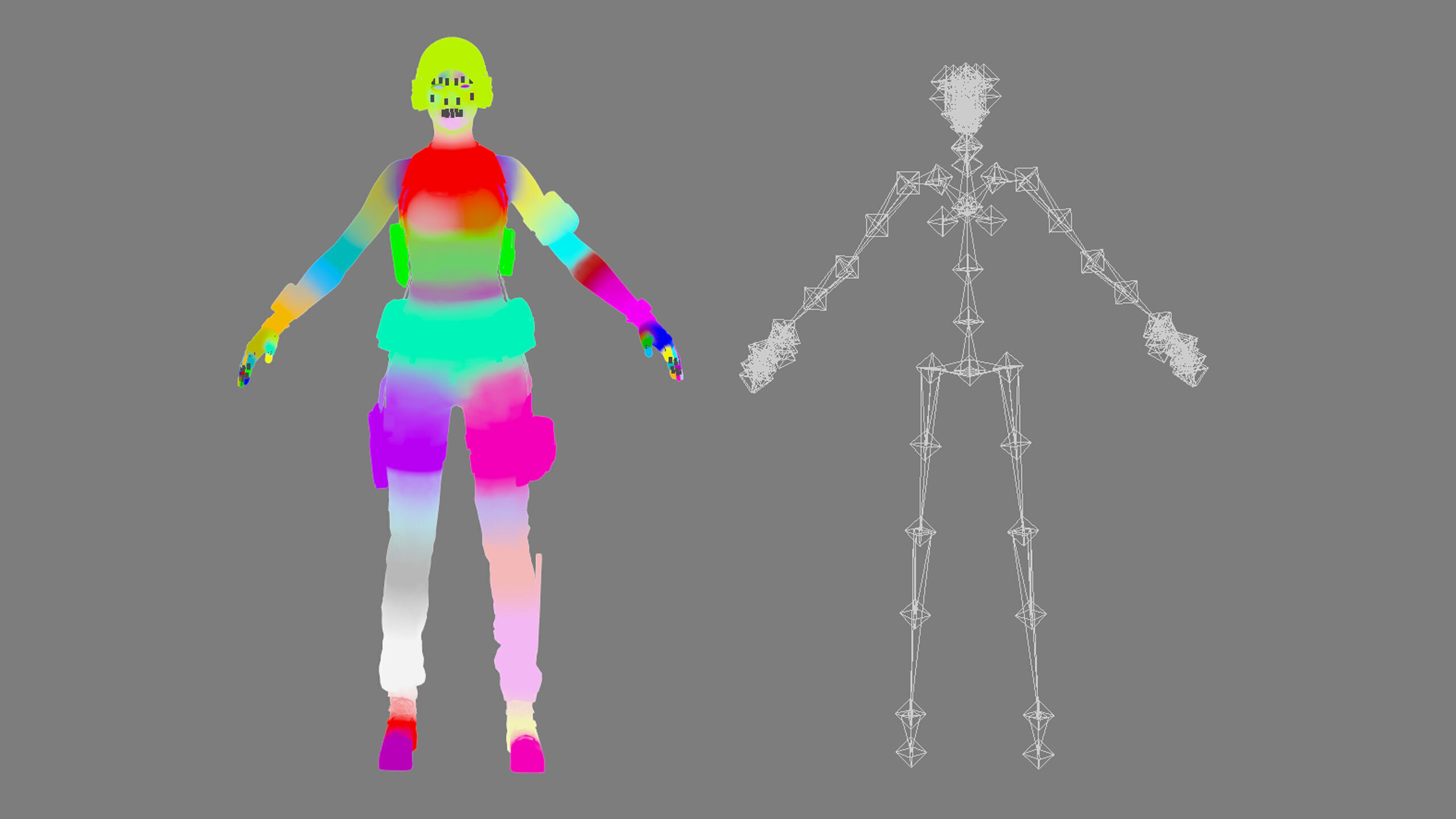 Female Soldier Low-poly 3D model_35