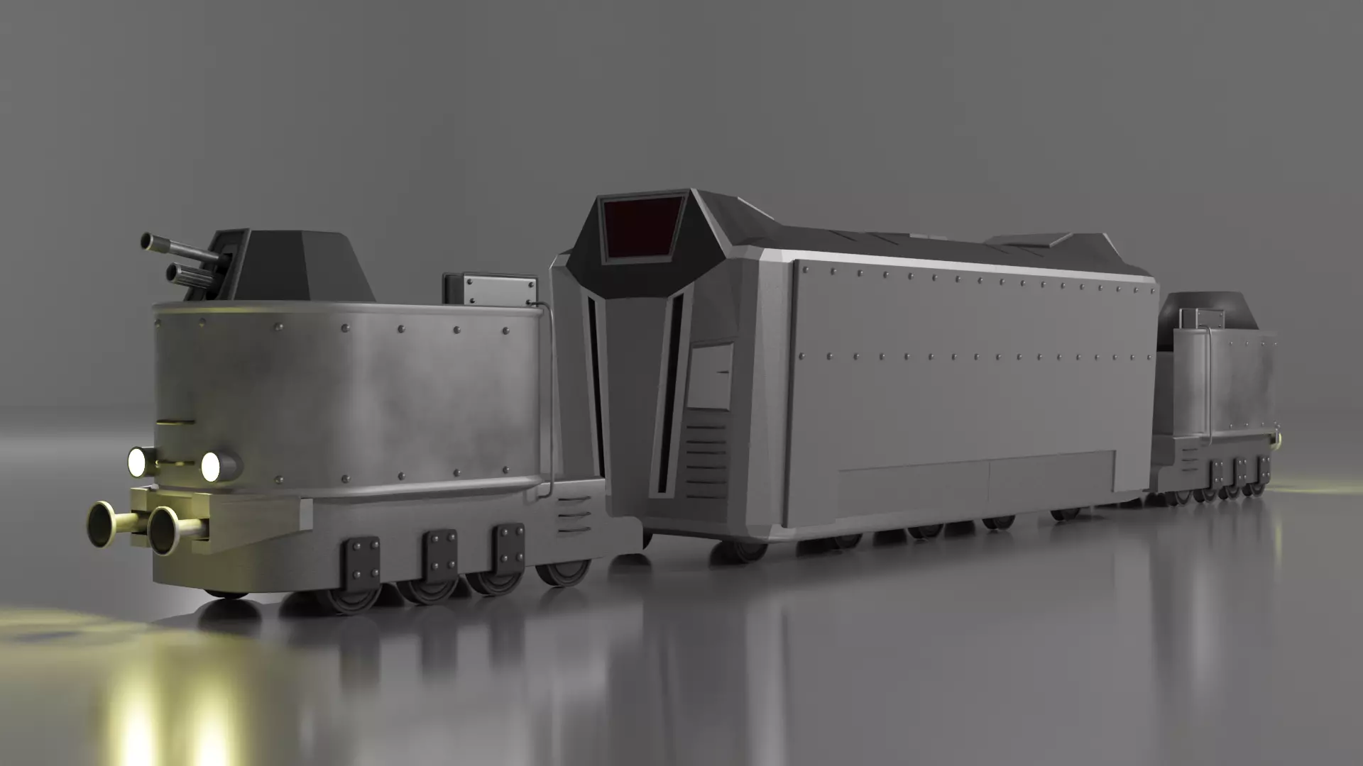 Panzertriebwagen Nr16 High Poly German Armored Train 3D Model 3D