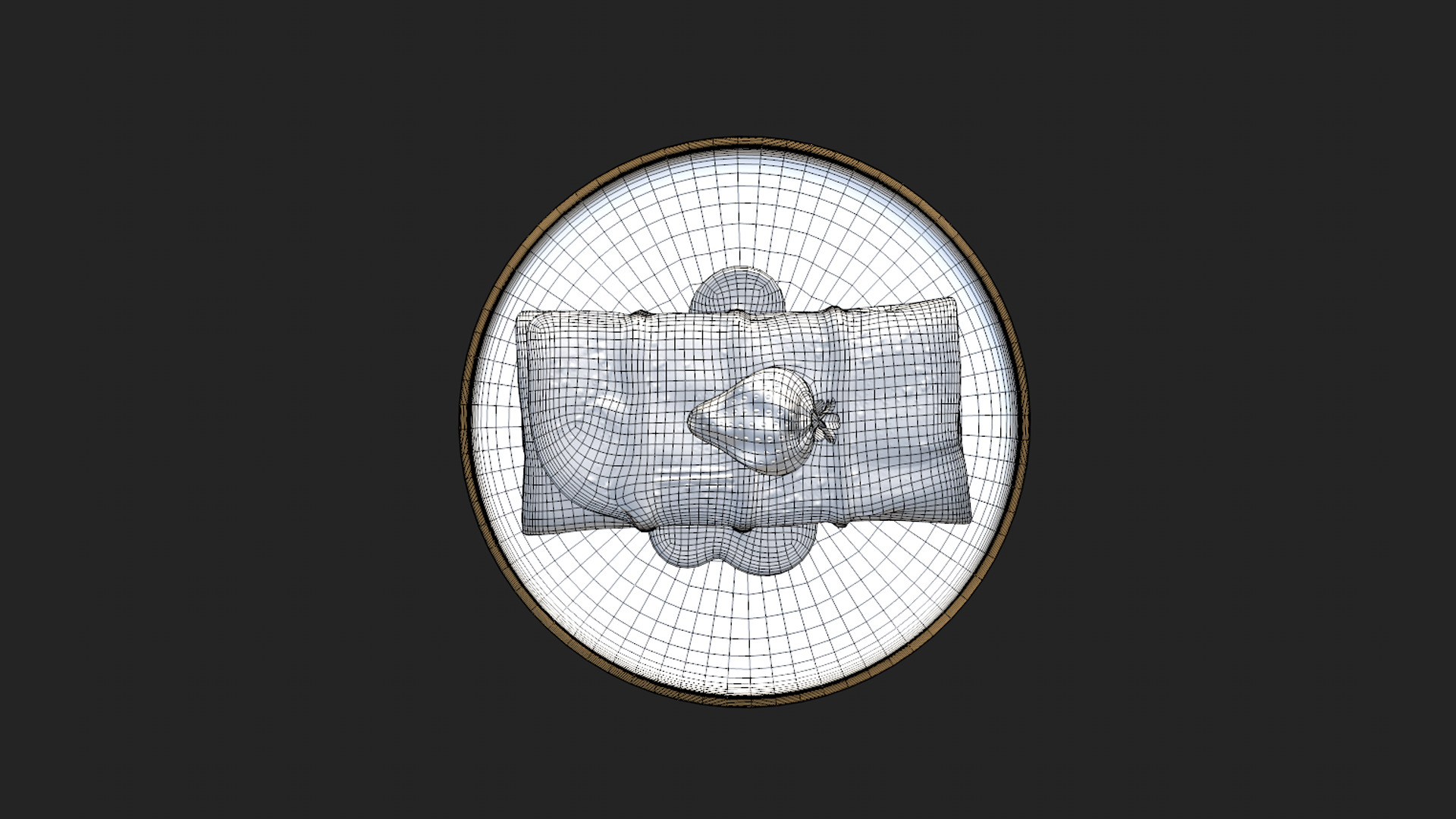 Crepes With Strawberry Cream Toppings Low-poly 3D model_19