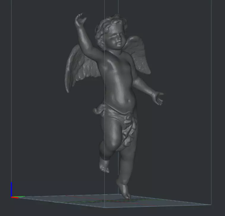 Angel figure statue 3D print model_0