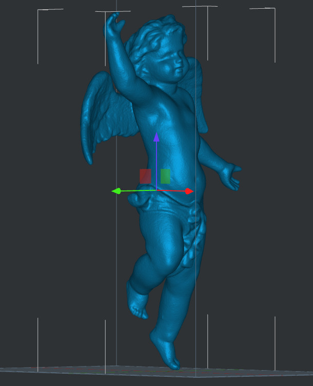 Angel figure statue 3D print model_4