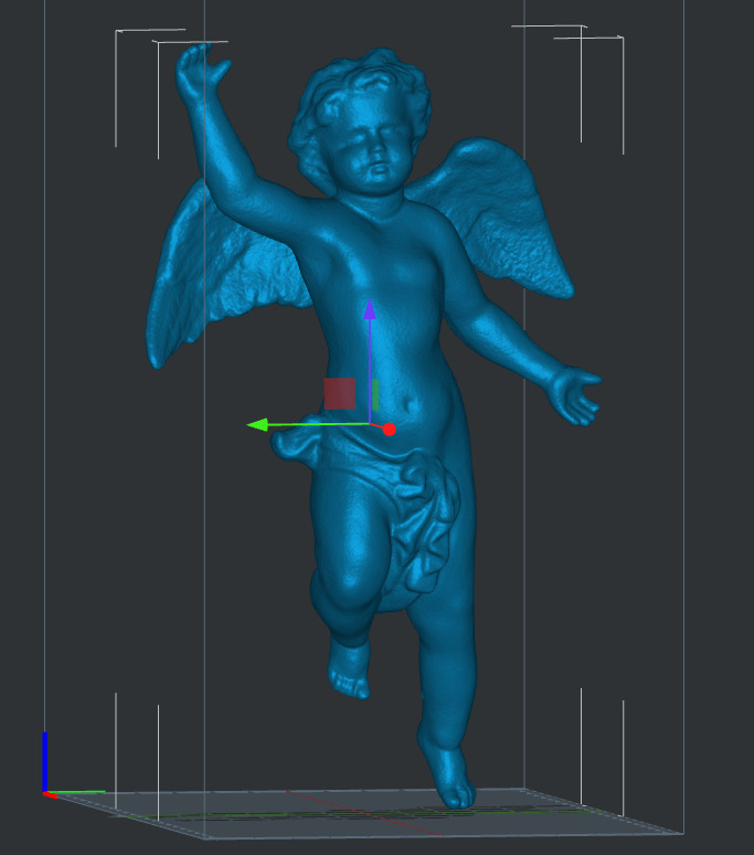 Angel figure statue 3D print model_1