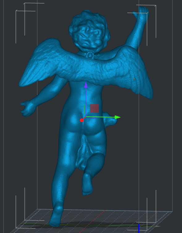 Angel figure statue 3D print model_3