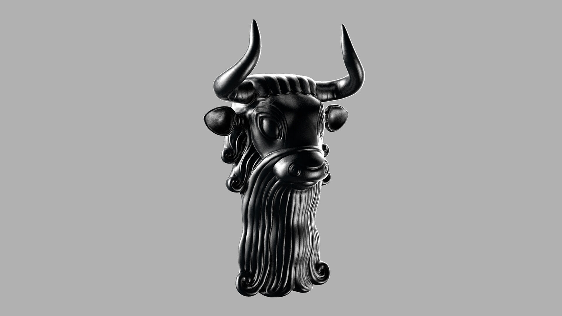 Bull Mask  -  3D Sculpting 3D print model_10