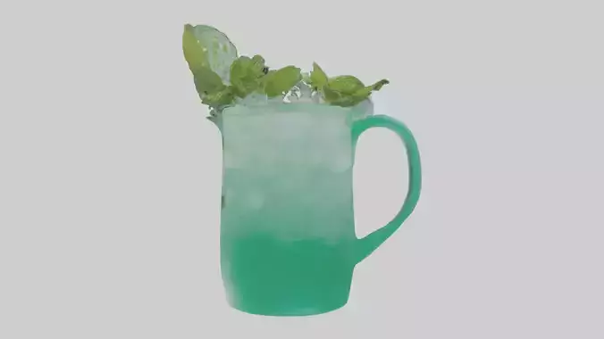 Mint iced tea model 3D model