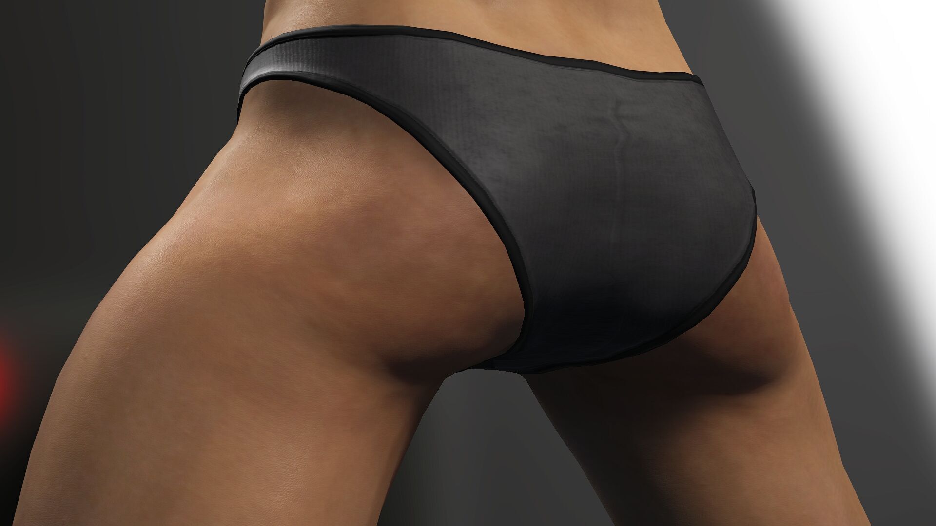 Female Anatomy Low-poly 3D model_6