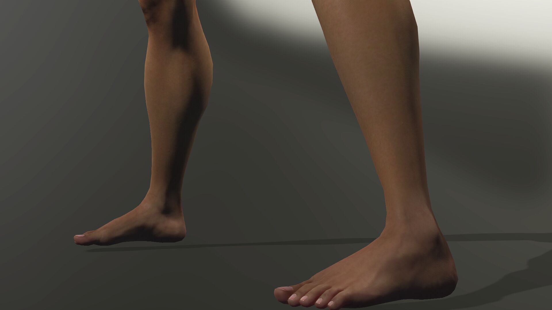 Female Anatomy Low-poly 3D model_7