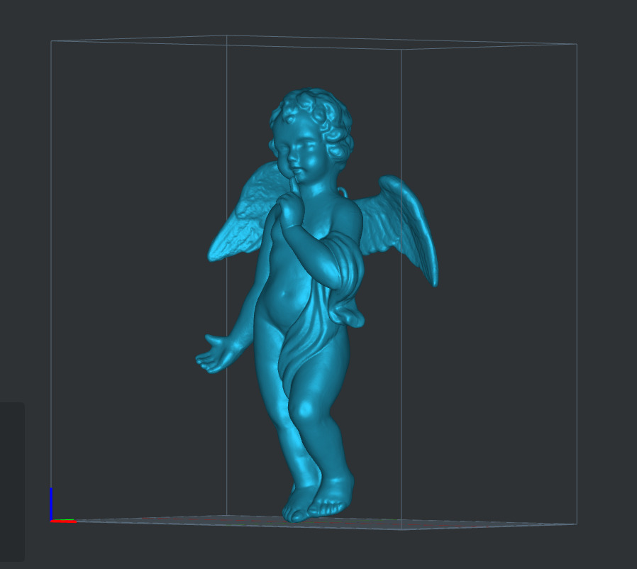 Angel Figure statue 3D print model_1