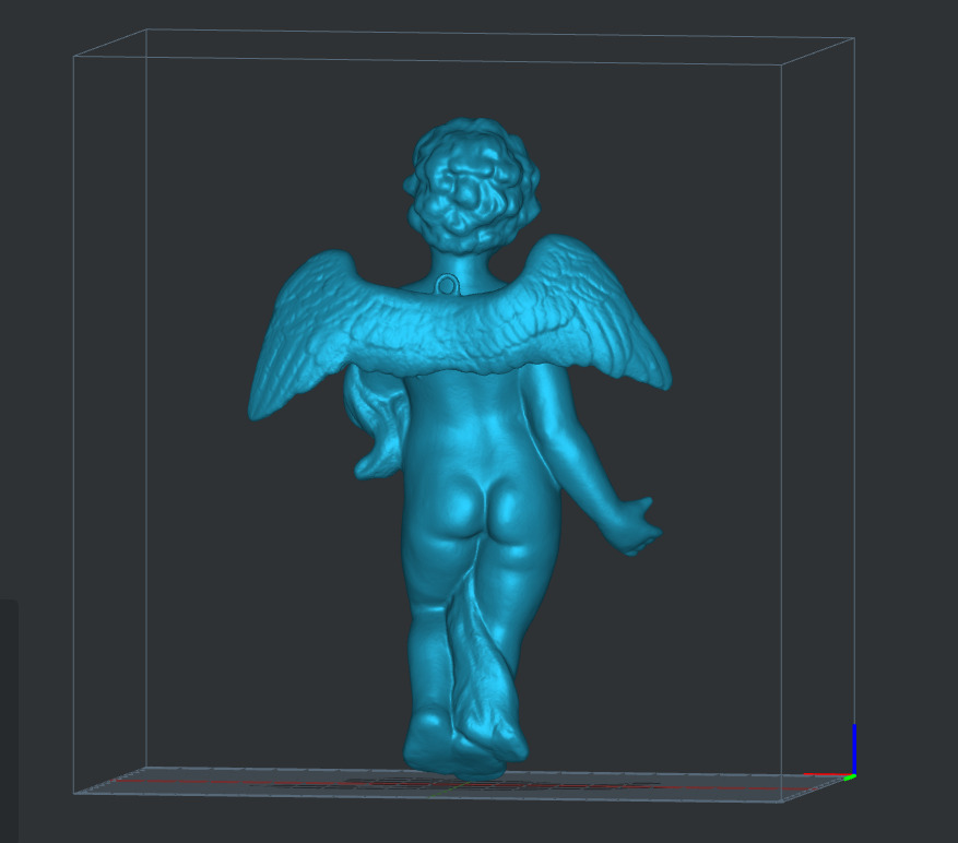 Angel Figure statue 3D print model_3
