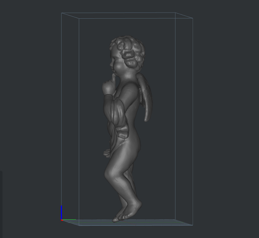 Angel Figure statue 3D print model_2
