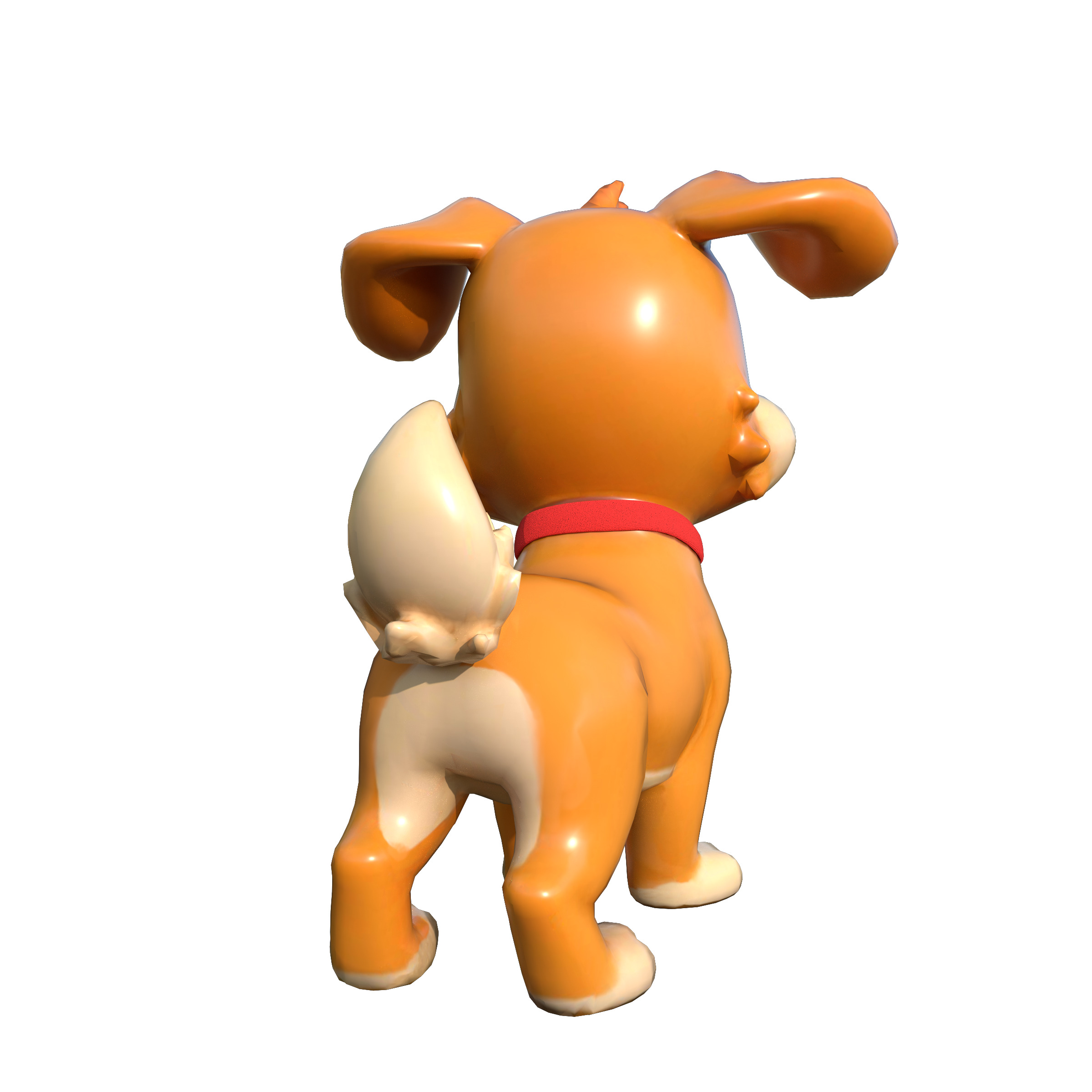 Cartoon Dog Low-poly 3D model_11