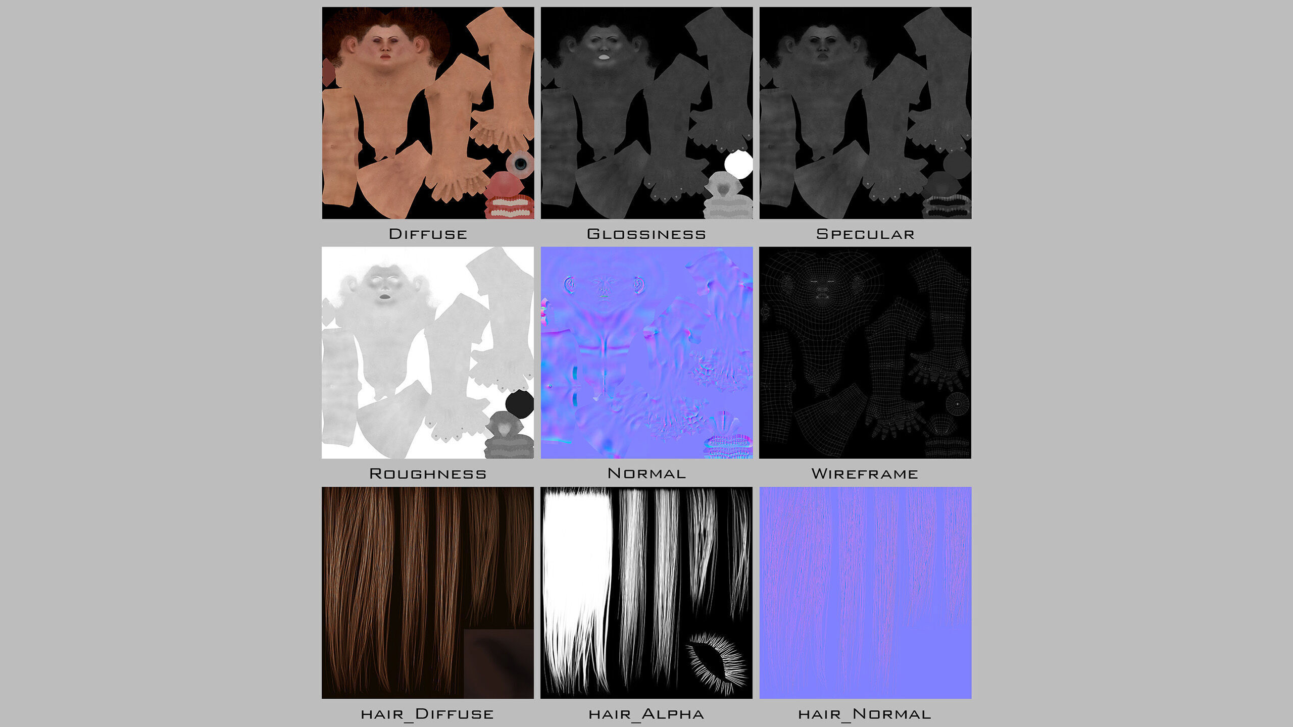 Female Soldier Low-poly 3D model_37