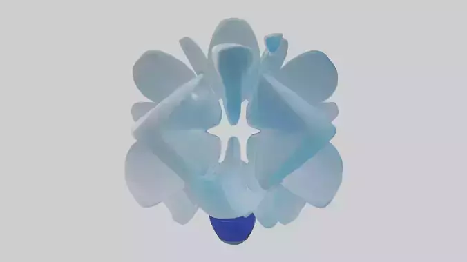 Modern acrylic sculpture model