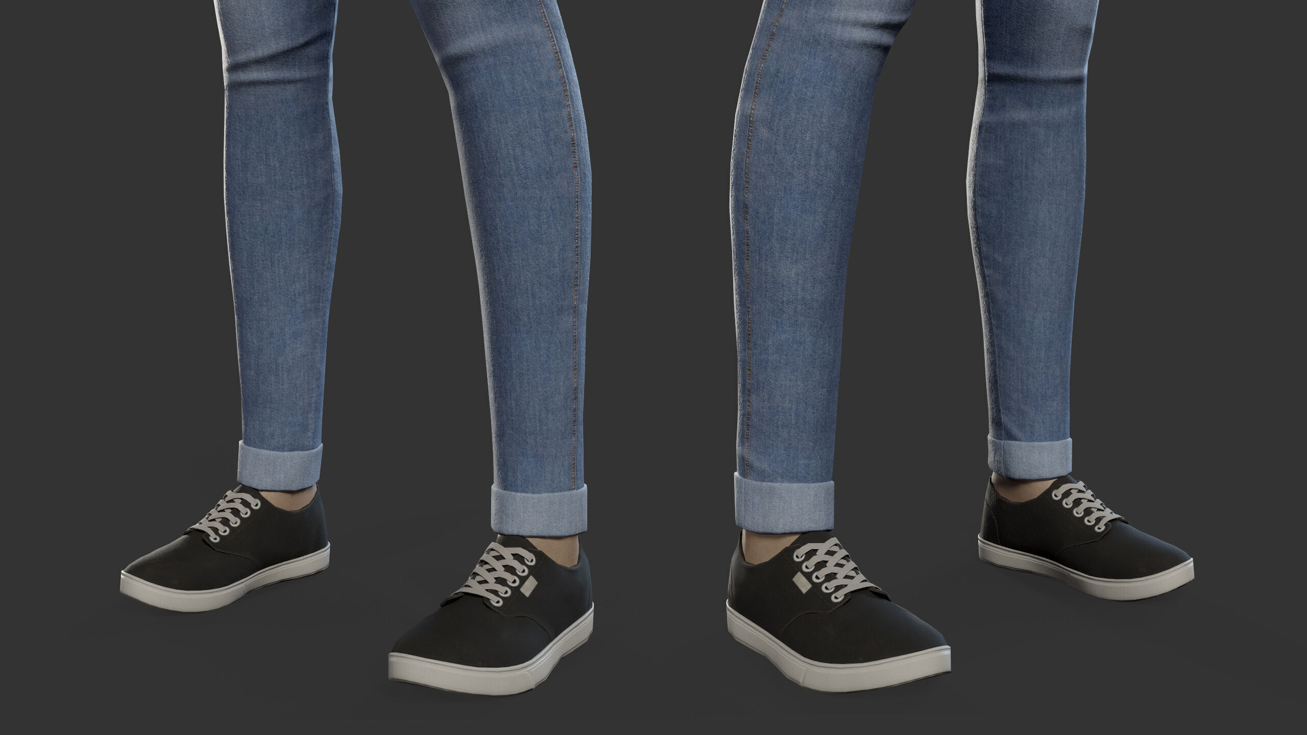 Female Soldier Low-poly 3D model_24