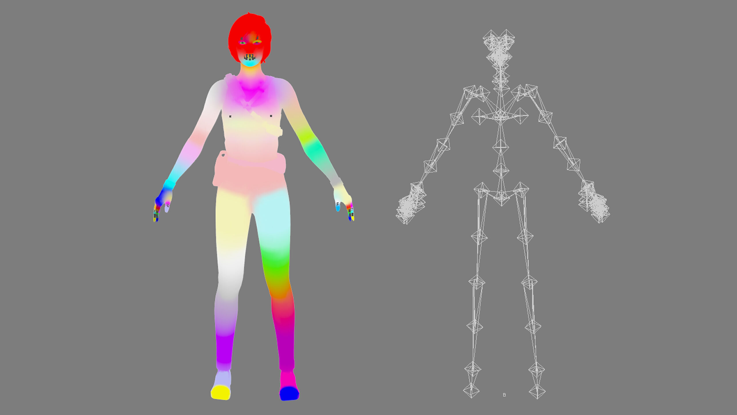 Female Soldier Low-poly 3D model_32