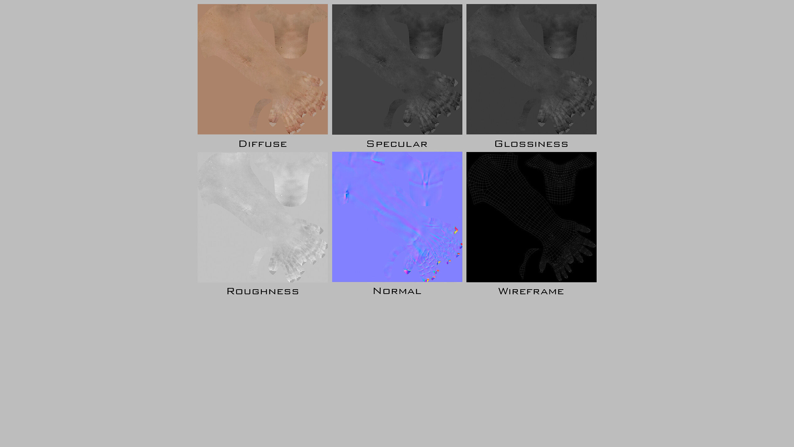 Female Soldier Low-poly 3D model_40