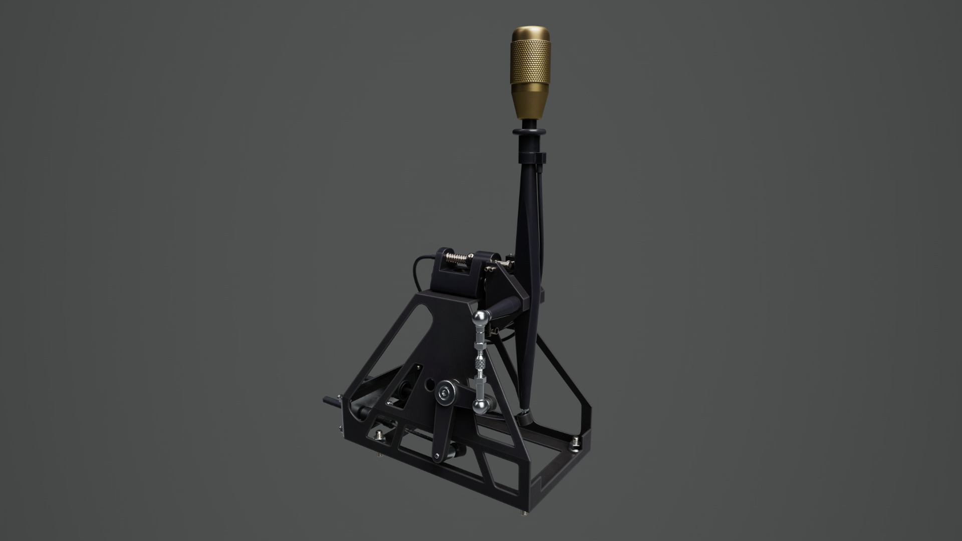 Short Shifter 01 - Variation A - Gold Low-poly 3D model_10